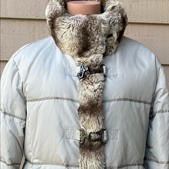 Hilary Radley Ny Faux Chinchilla Puffer - Picture 11 of 11